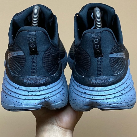 Saucony Hurricane 24 Men’s Running Sneakers Black Shadow Size 9.5 S20933-101 - Picture 12 of 16